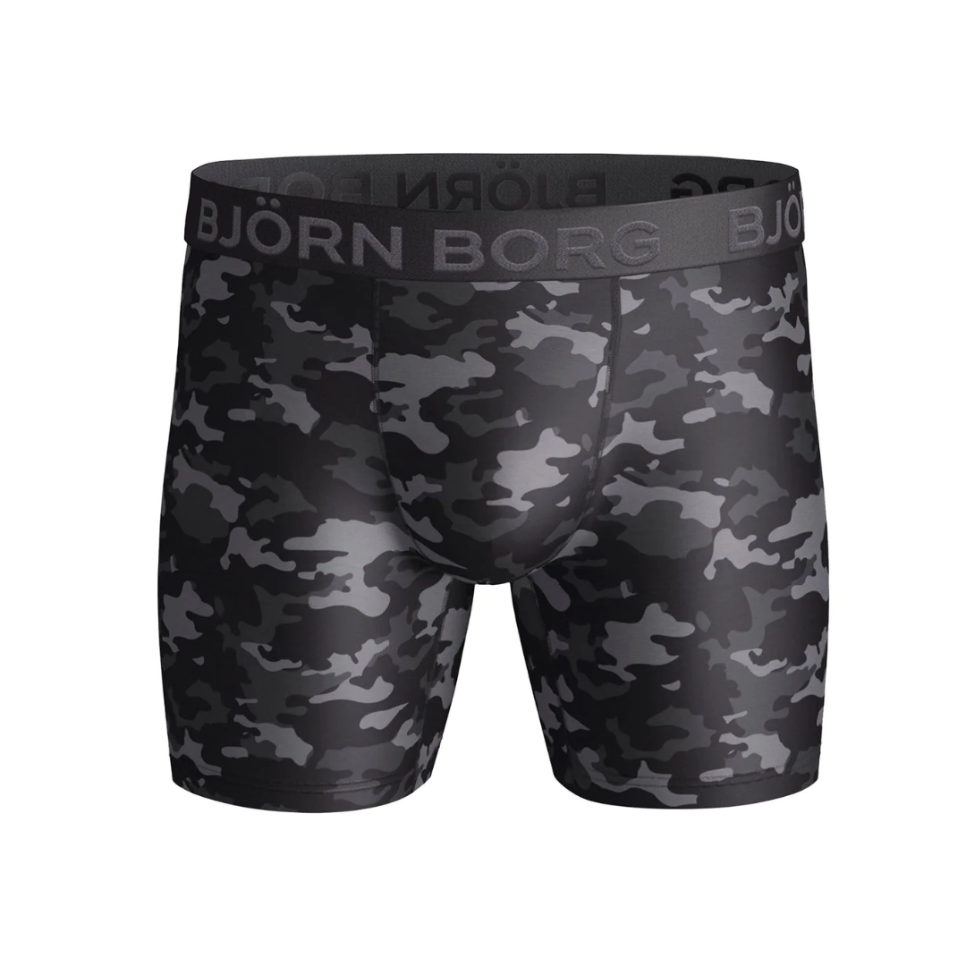 Björn Borg Performance Boxer 1-Pack Grey Camo