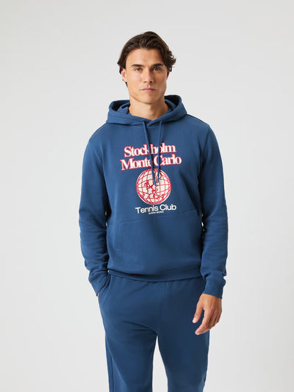 Borg Classic Print Hoodie Sargasso Sea