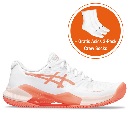 Gel Challenger 14 Clay Women White/Sun Coral