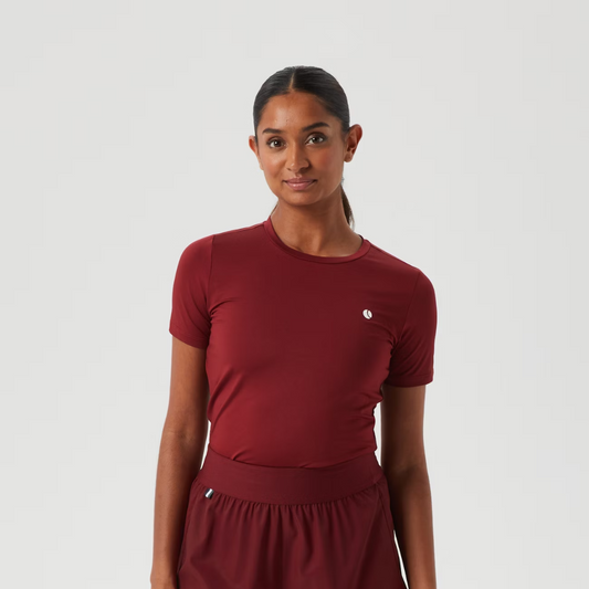 Ace Slim T-Shirt Women Pomegranate